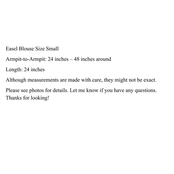 Easel Sheer Blouse Size Small Women's Leopard Print Tie Neck Boho Long Sleeves - Picture 9 of 9